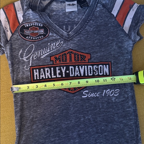 Harley-Davidson burnout tee with rhinestone accents! - Picture 5 of 6